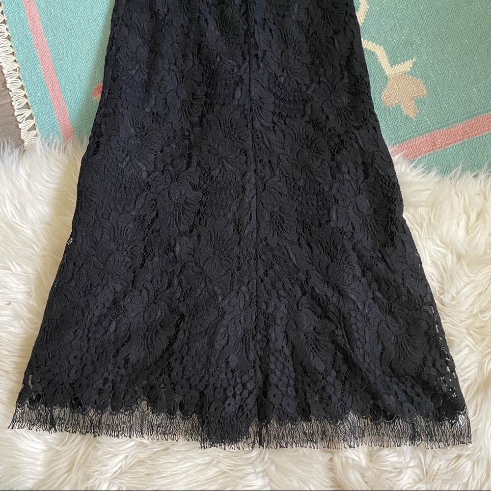 victoria beckham lace kick midi dress - Picture 6 of 12